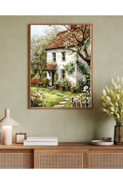 One Piece Living Room Office Decor Painting Stand Alone Artwork Vrynt