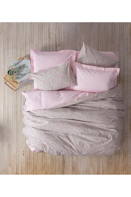Sihu Pink - Single Elastic Duvet Cover Set