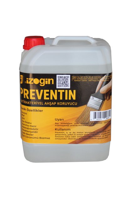 Preventin 5 kg ( 20 - 25 metrekare) ahşap emprenye ve besleyici solüsyon ( Şeffaf )
