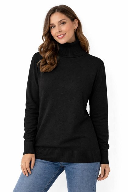 Women's Patterned Fisherman Knit Sweater 5354