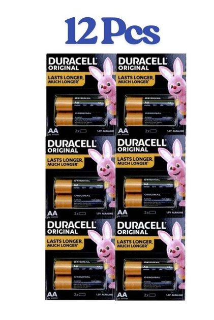 12 Original Aa Alkaline Batteries