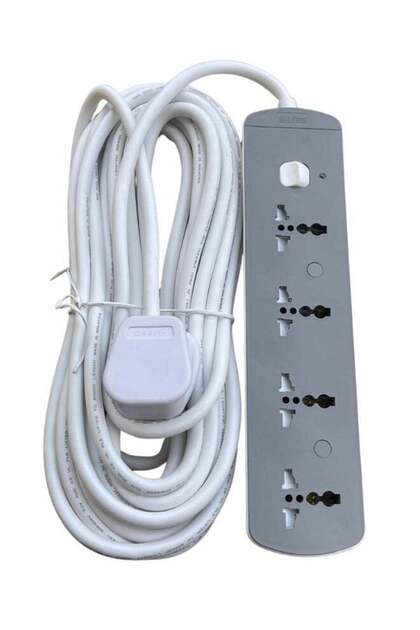 10 Meter Multi Power Strips Extension Cord | 4 Sockets Universal Plug Adapter