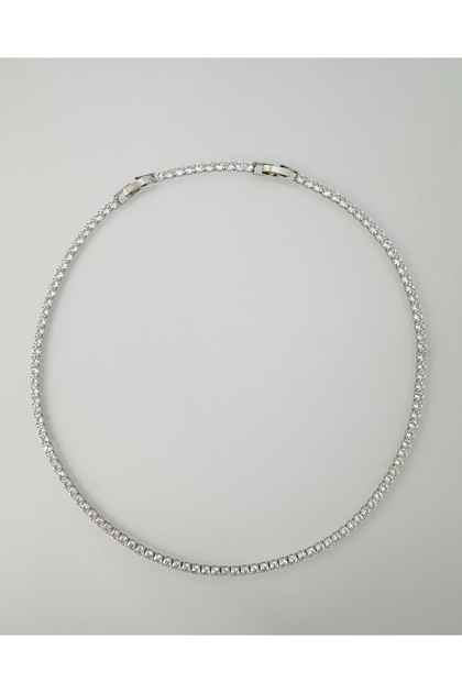3mm Square Stone Waterway Necklace - Crystal River