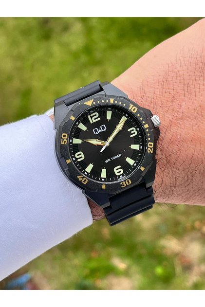Men's Wristwatch 10 Atm Waterproof with Silicone Strap