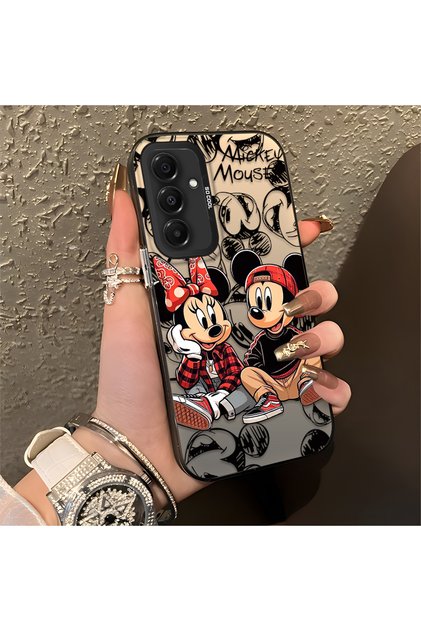 Samsung Galaxy A16 Compatible Silicone Edge Hard Back Anti-Fall Case Classic Mickey Mouse