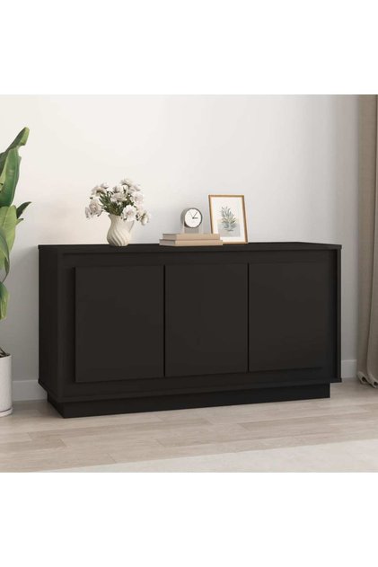 Sideboard Black 102x35x55 cm Engineered Wood