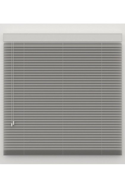 Metal slat curtain (2.5 cm), 105 cm wide and 125 cm high, gray color