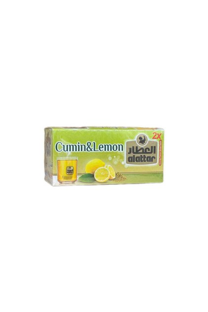 Cumin & Lemon Herbal Tea – 20 Tea Bags | Digestive Support & Refreshing Citrus Blend