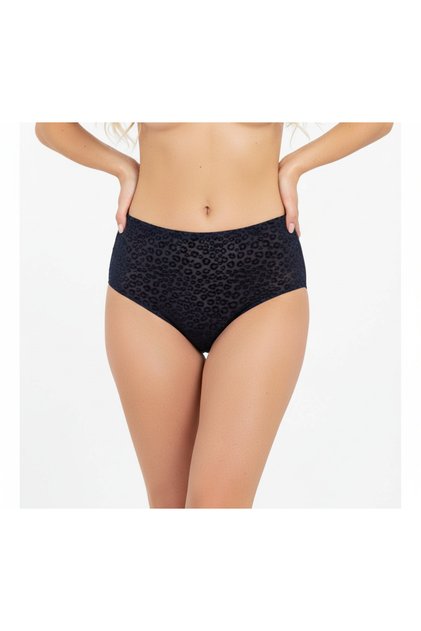 Women's High Waist Transparent Tulle Slip Panties Bb2128