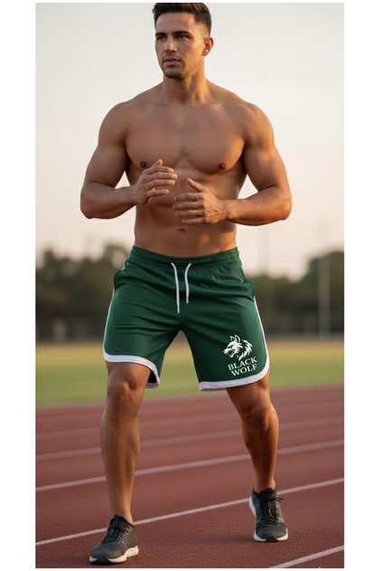 New Season Striped Printed Sports Shorts