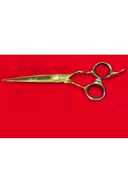 CK007 6,0 Profesyonel Kuaför Berber Makası Gold