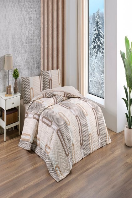 Double Quilted Duvet Cover Set Four Seasons Ellipse