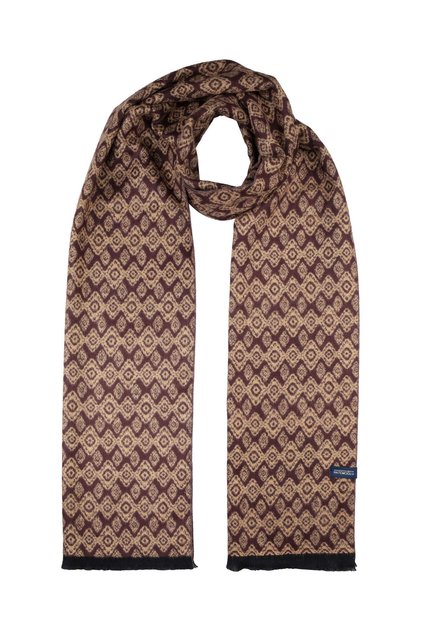 Brown Patterned Scarf