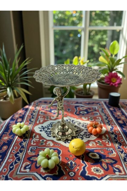 El Yapımı Pirinç Dekoratif Sunumluk