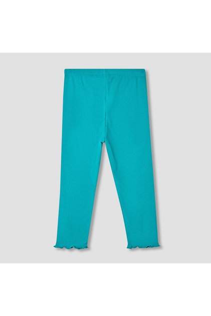 Ribbed Leggings with Elasticated Waistband