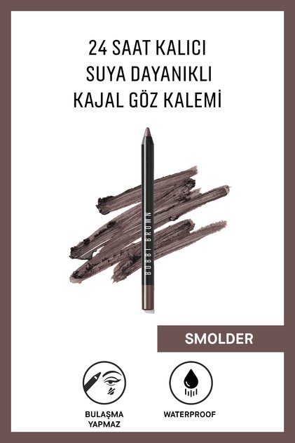 Suya Dayanıklı 24 Saat Kalıcı Kajal Göz Kalemi - Smolder