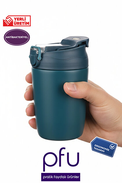 Kahve Termos | Küçük Termos | Paslanmaz Çelik Termos | Kahve Termosu | Bardak Termos - 350 ml