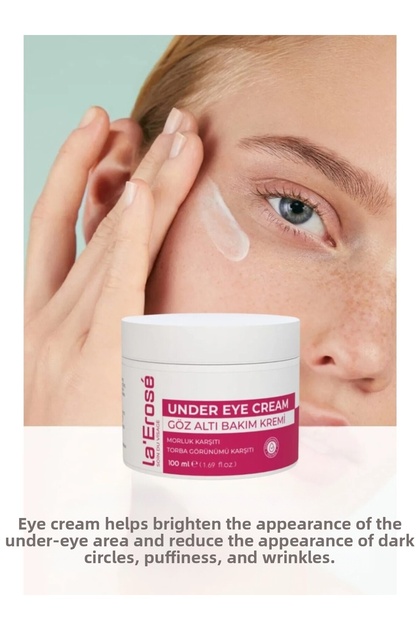 Under Eye Bag, Anti Eye Contour Dark Circles and Fine Lines, Brightening under Eye Care Cream 100ml