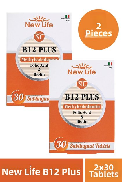 B12 Plus Methylcobalamin 30 Tablets 2 Pieces