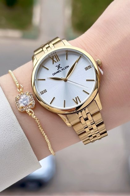 Gold Renk 35 Mm Hediye Paketli Kadın Kol Saati