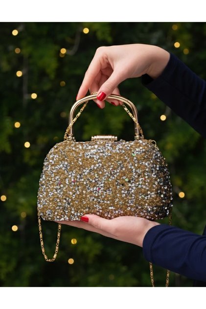 Women's Crystal-Embellished Evening Bag, Special Occasion Bag, Graduation Bag, Valentine's Day Bag