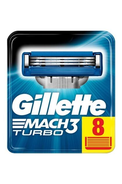 Gillette MACH3 TURBO 8個入り替え刃　3箱セット。 Gillette Mach3 Turbo Yedek Tıraş Bıçağı 8 Li - Fiyatı, Yorumları