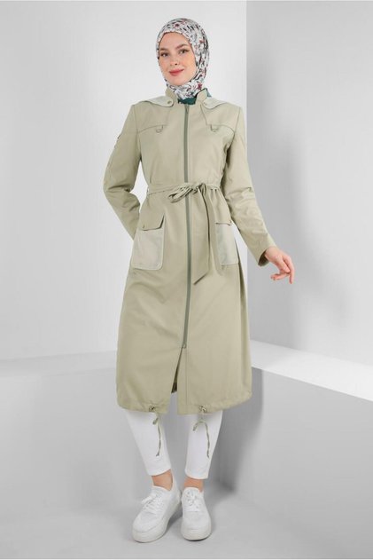 pullf/Trns×2/CW/シャンプー/ルーセント.ケース/UV×4/青汁 Alvina KAPÜŞONLU FERMUARLI TRENÇKOT 10774 - Fiyatı