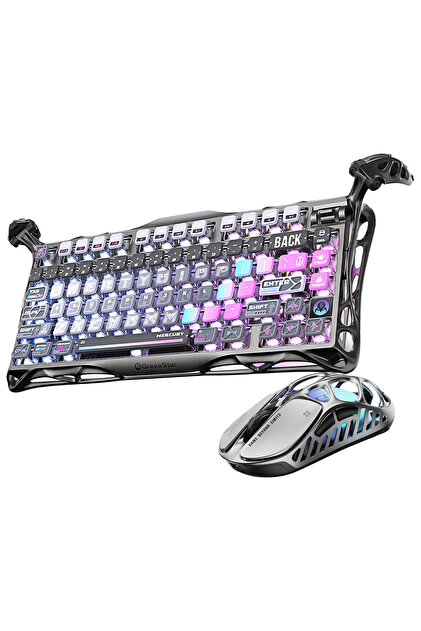 Gravastar Mercury K1 Pro+X Kablosuz RGB Işıklı Mekanik Q Gaming