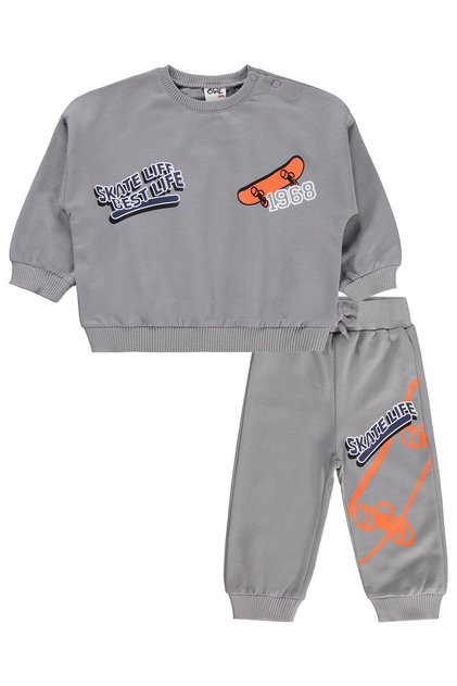 Printed 2-Piece Set 6-18 Months - Gray 12-18 Months
