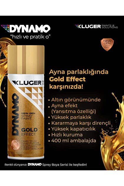 MZF Altın Yaldız Sprey Boya 400 ml (ALTINYALDIZ GOLD) Altın Yaldız