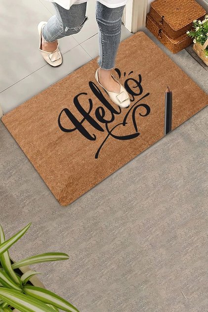 Hello Heart Welcome Welcome Door Mat 45x70cm