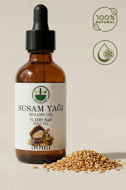 Cold Pressed Sesame Oil (Sesame Oil – Sesamum Indicum) 100% Pure Natural 50 ml
