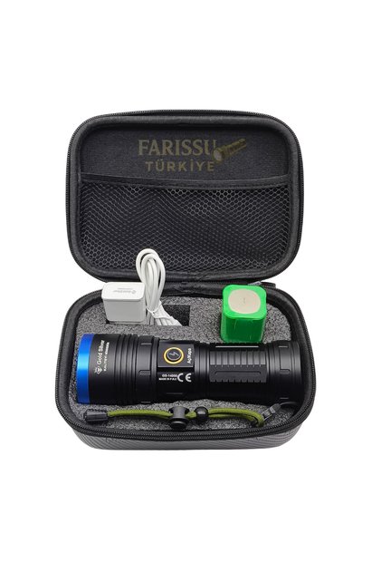 Gold Silver Gs-14000 40w Avcı El Feneri – 4000 Lümen, 12800 Mah Li-ion Şarjlı, Su Geçirmez
