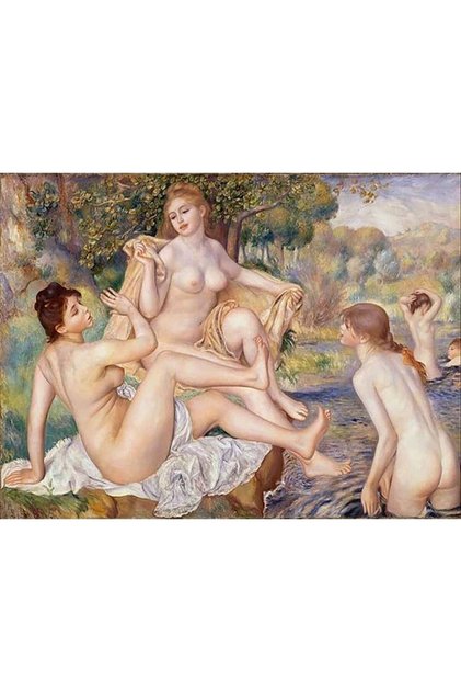 Cennet Bahçesi Sayılarla Boyama Seti 40x50 Cm Çerçevesiz RULO ( Kasnaksız )