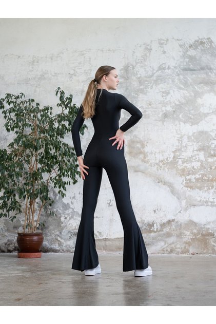 Long Sleeve Spanish Flare Jumpsuit
