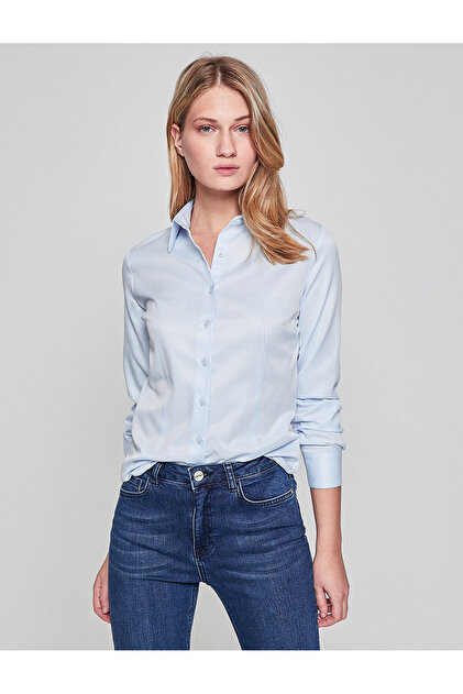 Women's Blue Shirt 8YAK62442YW