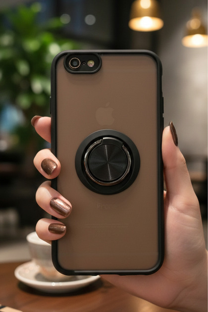 Ring Case with Camera Protection for iPhone 6 - Stain-Resistant Matte and Durable Construction