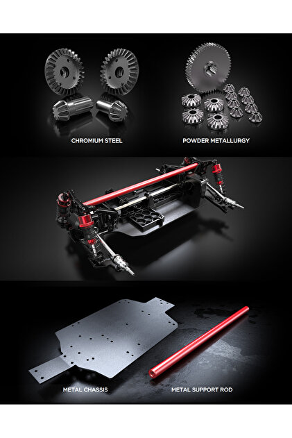 MJX 1/14 Hyper GO 14209 75Km/h 4x4 Fırçasız Motor ve Escli, Su