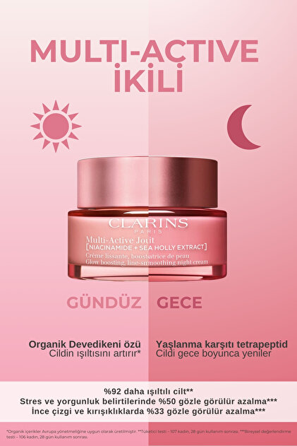 Clarins Multi-Active Jour Day Cream 50 ml - Yaşlanma Karşıtı