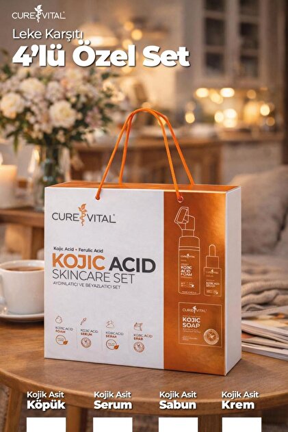 CureVital Kojik Asit & Zerdeçal Özü Leke Karşıtı,beyazlatıcı