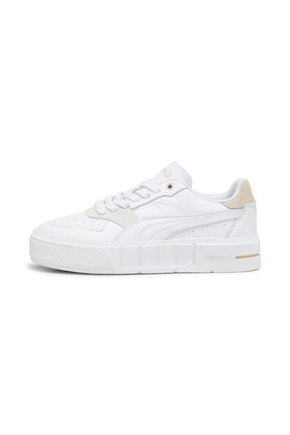Women Cali Court Match Lace Up Shoes, White