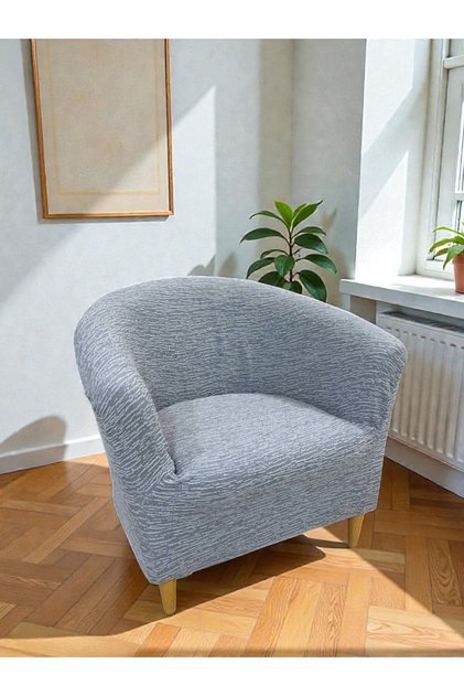 Plain Pattern Paptya Sofa Cover Oval Sofa Cover Single Sofa Cover