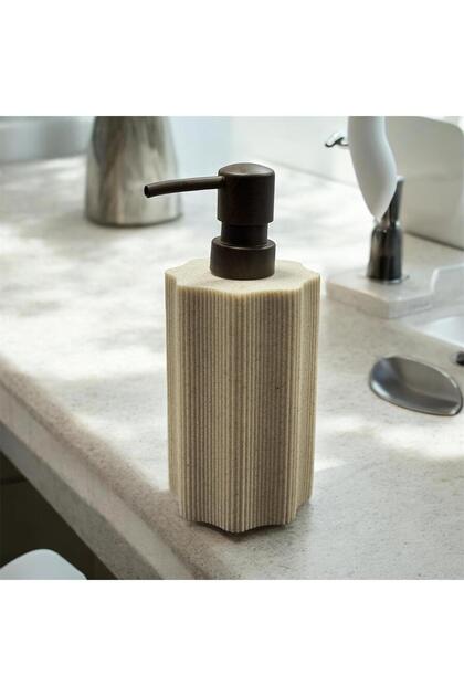 Freshly Marble Look Liquid Soap Dispenser 450 ml Tkebt Cream