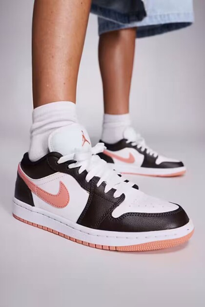 Nike Air Jordan 1 Low White Baroque Brown Kadın Spor Ayakkabı