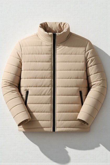 Men's New Season Quilted Double Pocket Lined Coat Jacket