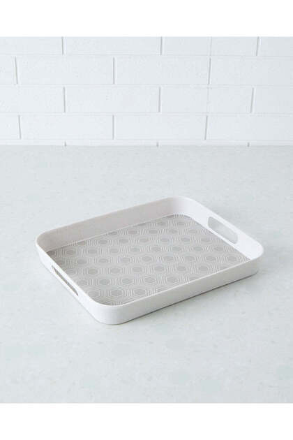 Grey Bamboo Rectangle Tray