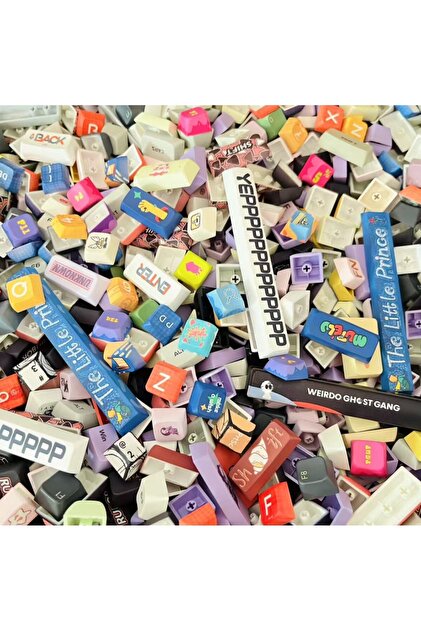 PBT Süblimasyonlu Keycaps Tuş Başlığı Özelleştirilebilir Klavye (karışık paket gönderilecektir)100gr