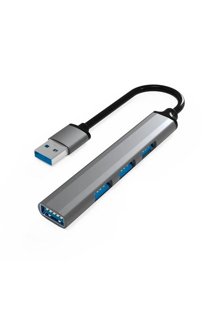 Hub USB, 4 in 1, Extensie Port USB la USB 3.0 + 3* USB2.0, Transfer de Date 5Gbps, Carcasa Aluminiu