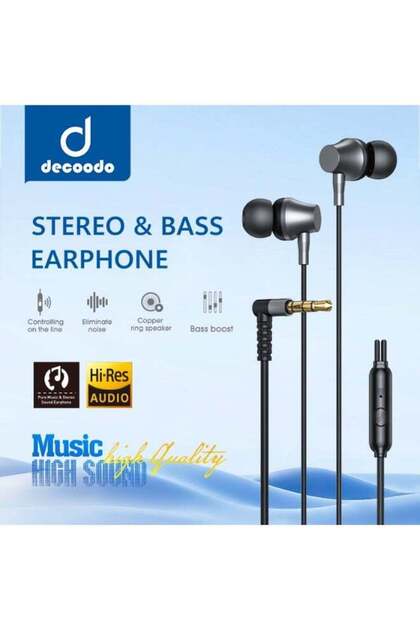 Stereo In-Ear Wired Earphone with 3.5mm Jack – Clear Calls & Deep Bass