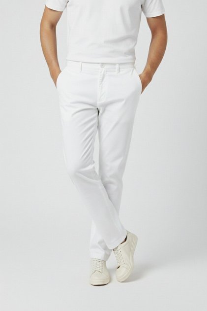 Men's Regular Fit Comfortable Cut Casual Linen Trousers